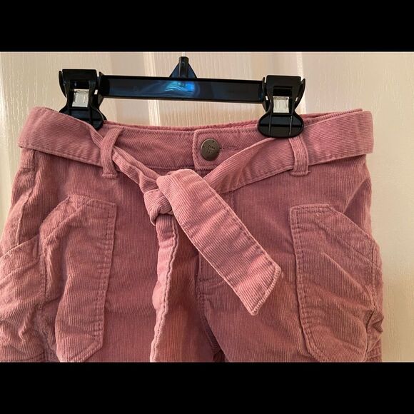 Zara Kids Collection Belted Corduroy Shorts Pink Girls Size 7 years - Picture 2 of 5